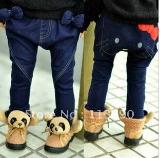 Wholesale - 2012 new style. , girl's pants, the girl PP pants, cat pants single spring money cross pants