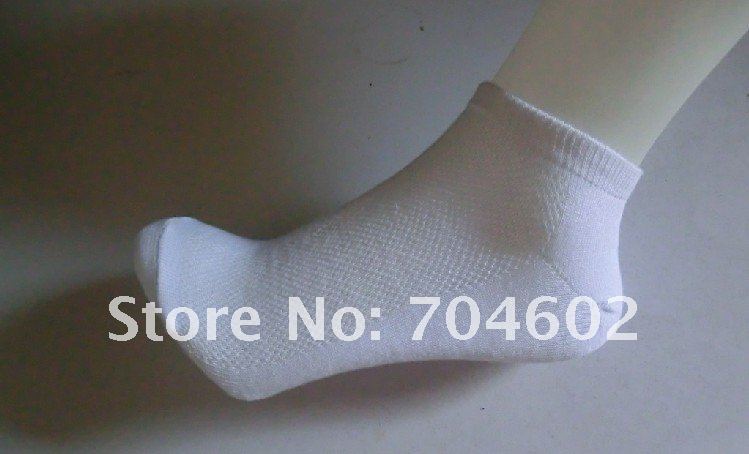 Wholesale 2012 Summer Men and Women Cotton White Socks 80pairs=160piecesall country free shipping