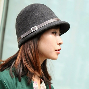 wholesale 2012 women's fashion woolen equestrian cap hat autumn and winter fashion fedoras brand