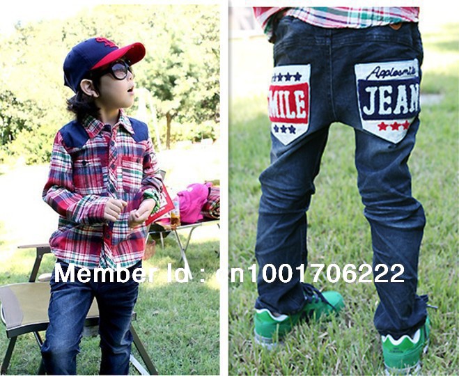 Wholesale 2013 hot children jeans child pants blue jeans casual pants 5pcs/lot  free shipping!