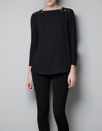 wholesale,2013 new fashion blouse,square collar metal rivet decorative shoulder,long sleeve brief chiffon pullover t shirt women