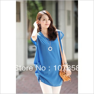 Wholesale 2013 New Summer Fashion Short-sleeved chiffon shirt Maternity T-shirt Pregnant women shirts wear Maternity Tops #M409