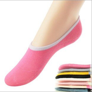 Wholesale 20pairs/lot 100% Cotton Solid Color No Show Socks Women Free Shipping