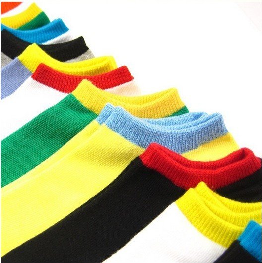 Wholesale 20pairs/lot New Arrival Mix Cotton Candy Colored Solid Socks Women Free Shipping