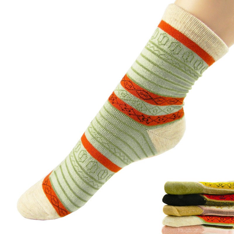Wholesale 20pairs/lot  New Arrival Striped Women Cotton Socks Free Shipping