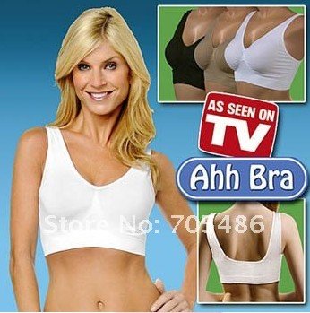 Wholesale 20sets/lot Ahh Bra By Rhonda Shear Ahh Bra Seamless Leisure Bra As Seen On TV With Retail Packaging Box