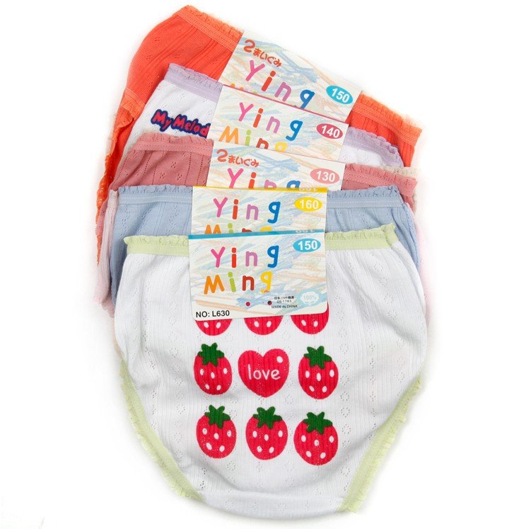 Wholesale( 24 pcs/lot), Cotton Strawberry  Kids Bread Panties/Children Underwear/ Children Garment/Babies Briefs