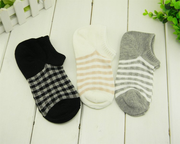 Wholesale 24pairs/lot New Arrival Cotton Small Plaid Women's Socks Free Shipping