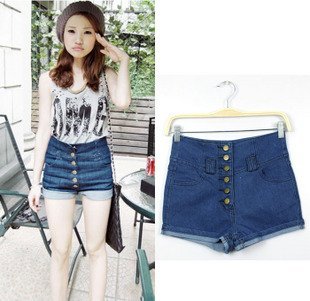 Wholesale 2pcs/lot Free Shipping Korea Style Shorts, High waist women Short Pants for Summer,Shorts Wholesaling,Short Pants,