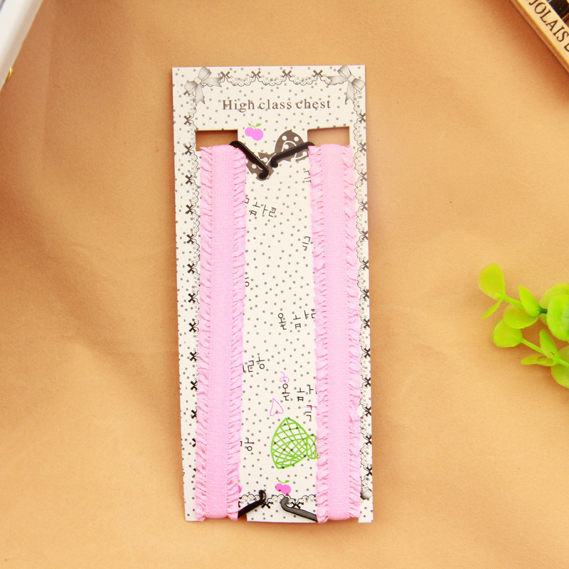 wholesale 3 pcs/lot B19 princess powder ruffle underwear shoulder strap pectoral girdle invisible tape fashion shoulder strap