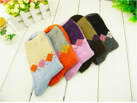 Wholesale 30pairs/lot Warm Winter Elite Wool Socks Women Free Shipping (39.8g/pair)