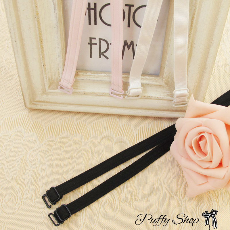 wholesale 3pcs/lot 1cm 1.5cm black white Pink women's underwear shoulder strap shoulder strap double shoulder strap