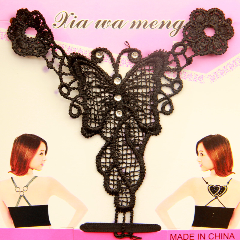 wholesale 3pcs/lot D3 sexy fancy underwear shoulder strap pectoral girdle invisible tape fashion shoulder strap