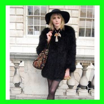 Wholesale 3pcs/Lot New Arrival Black  Faux Sheep Fur Coat By Man-made Hair For Women/Ladies Coat/Outwear S/M/L/XL