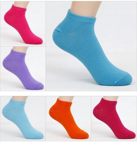 Wholesale 40pairs/lot New Arrival Mix Cotton Cute Color Socks Women Free Shipping