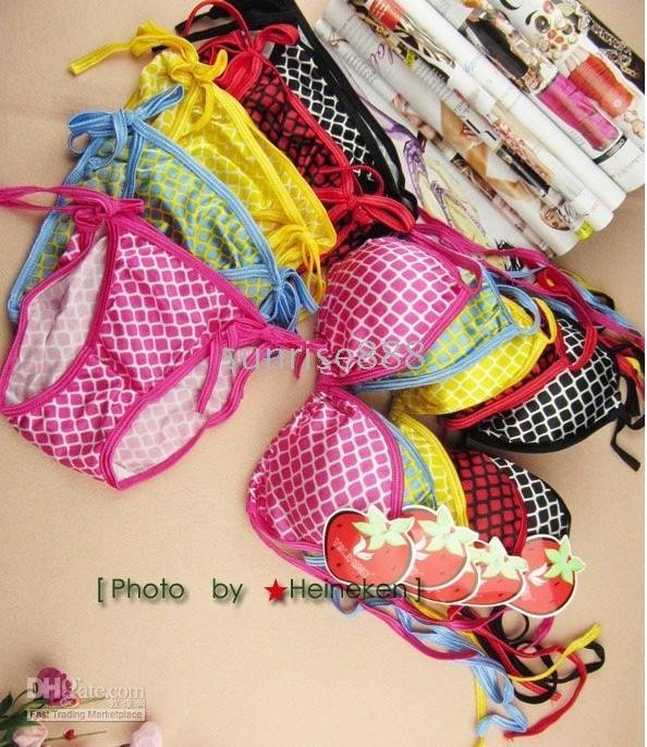 Wholesale 48 SET women's  girl's  sexy Halter Bikini Swimwear underwear + free shipping