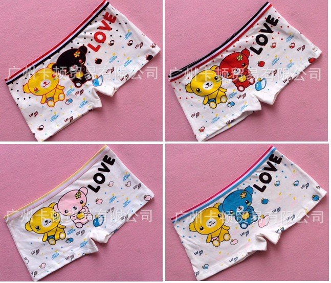 Wholesale 48pcs/lot children girl's underwear,kid's underwear,cartoon inner short pants/boxer,cartoon underwear,girl's underwear