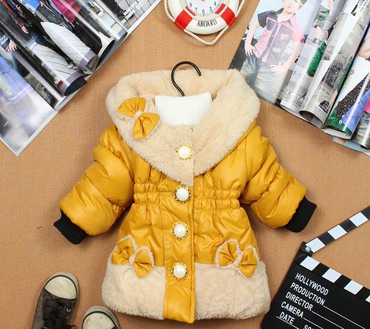 wholesale 4pcs/lot 2012 new style cotton Girls winter thick hoodies trench coat