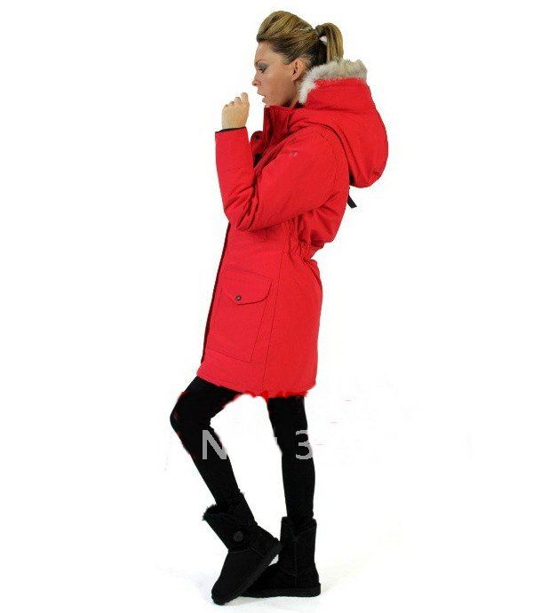 Wholesale 5 Colors A+Quality Goose Down Jacket Windproof Down Jacket Women's Outerwear Expedition Parka Down Coat SZ: XS-XXL