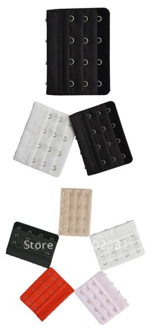 Wholesale 500piecs/lot Bra buckle bra adjuster accessory Bra longer buckle 3 row 3 Guaranteed100%+NEW100% Free shipping