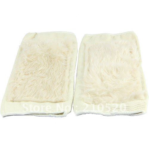 Wholesale 5Pair/Lot Artificial Wool Thickening Kneecap Pad Knee Protector Leg Warmer Warm Winter Supplies