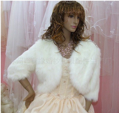 Wholesale 5pcs/lot Faux fur Bridal wraps wedding capes Pashmina Free shipping