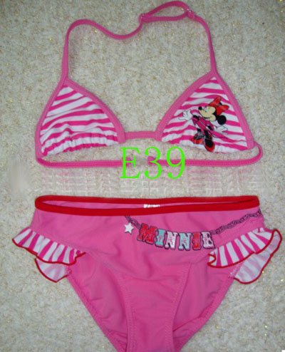 Wholesale 5pcs/lot Genuine children's bathing suits swimwear swimsuits rose red Bikini latest kid A02