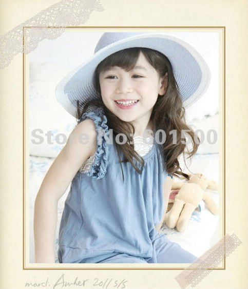 Wholesale 5pcs/lot,  Girl overalls,  summer pants, sleeveless overalls,  5 Sizes AT*12076