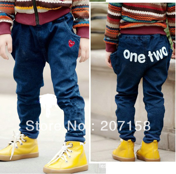 Wholesale 5pcs/lot hot selling fashion girls long jean pants for autumn