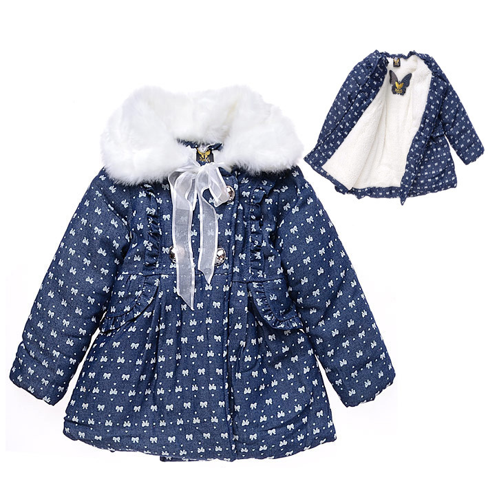 wholesale 5pcs/lot hot selling!! for winter children girl's fleece inner dust coat with fur collar