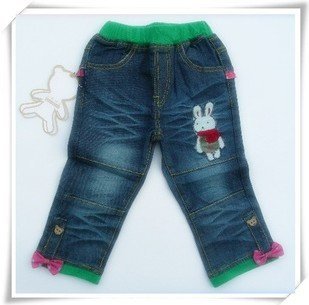 wholesale 5pcs/lot kids jeans(low price) ,Children's jeans trousers girl pants free shipping