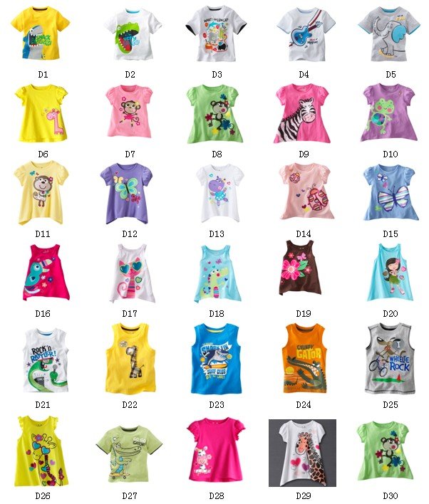 Wholesale 5pcs/lot Multi-color baby shirt Children T -shirt, cotton girls polo shirt, kid top children's garment