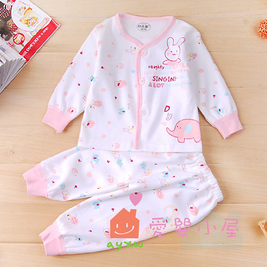 wholesale 5pcs/lot - spring baby 100% cotton cartoon buckle underwear set dual lines, xya686
