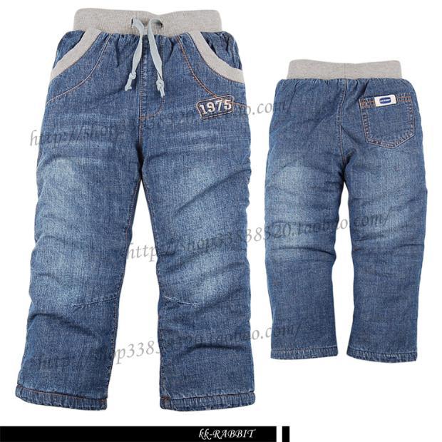 wholesale-5pcs/lot.Winter Hot sale!! boys fashion add wool jeans, fashion warm trousers.free shipping.