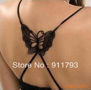 Wholesale 65psc Free shipping Butterfly Ladies fashion shiny Sexy Style ADJUSTABLE BRA BELT SHOULDER STRAP strapless