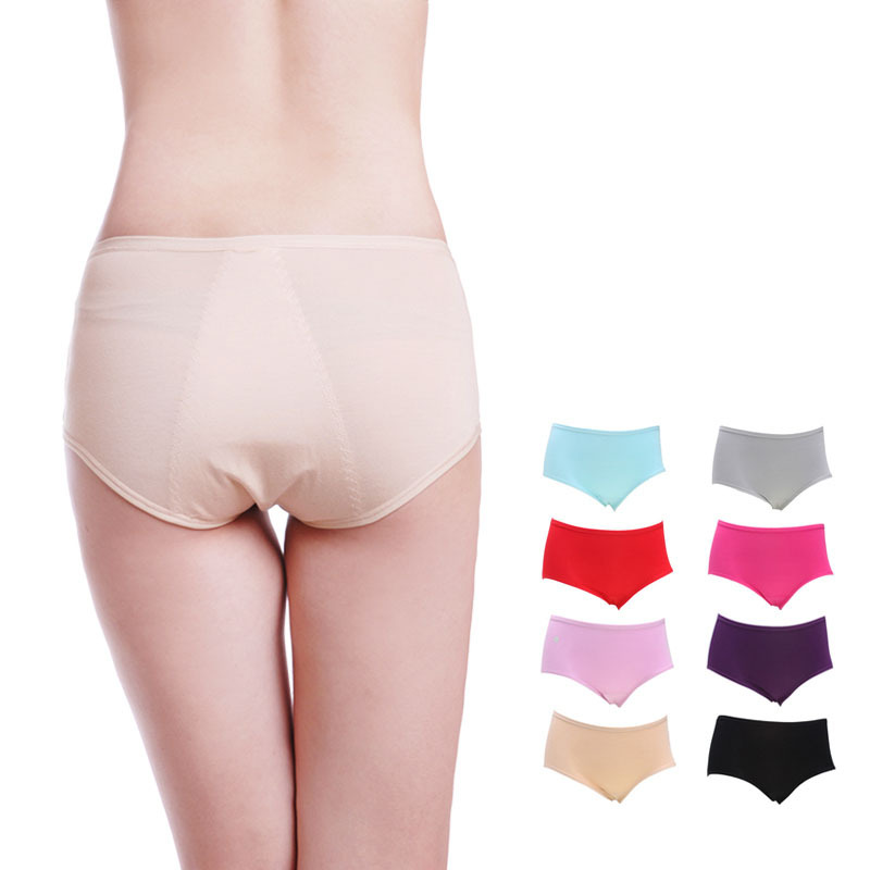 Wholesale! 6PCS/Lot Bamboo Fibre Night Leak-Proof Women's Physiological Panties UP0005A,Free Shipping!