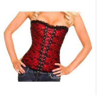 Wholesale - 6pcs/lot  Lingerie Lace Push Up Corset & Bustier