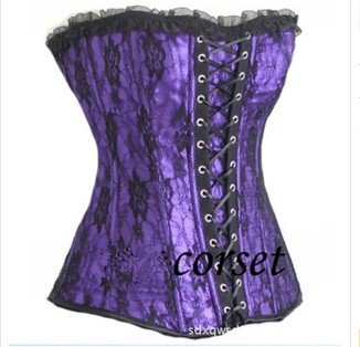 Wholesale - 6pcs/lot  Sexy Lingerie Lace Up Corset & Bustier