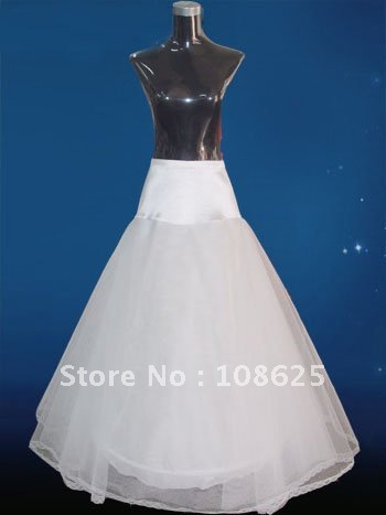 Wholesale A-line One Hoop  White and Ivory Wedding Bridal petticoat crinolines slips