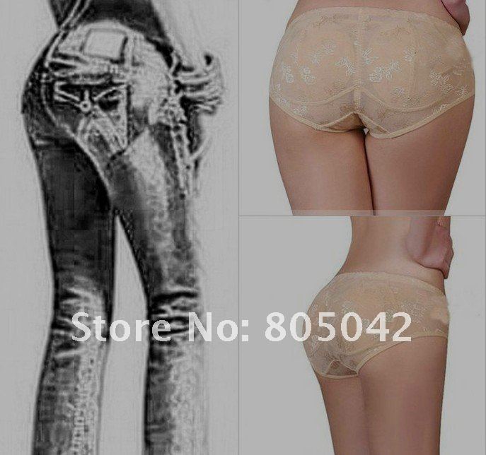 wholesale and retail Hip Shaper Buttock Lift Push Up Panty with cotton pad beige black M,L,XL,XXL 10pcs/lot