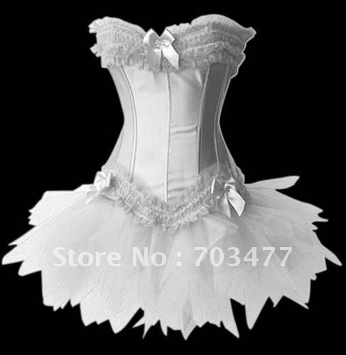 Wholesale and retailer, new arrival sexy corset dress,white tutu dress, 2012 free shipping,high quality