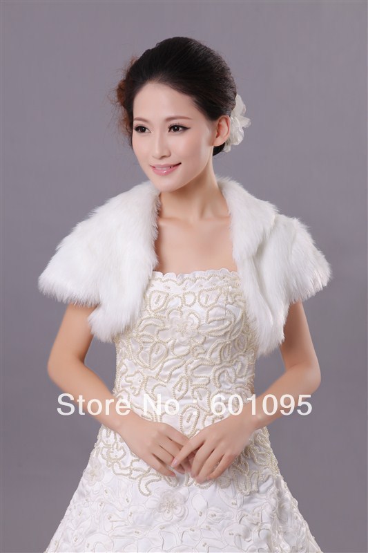 Wholesale Angel Love Women Faux Fur Wedding Bridal Wrap Bridal Jacket Shawl Wedding Accessory in 2013