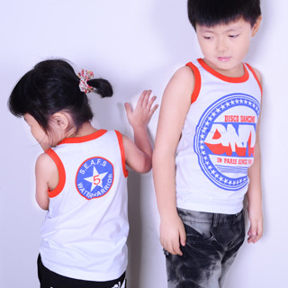 wholesale apparel  children appeal Child 100% cotton flat stripe children's clothing t-shirt spaghetti strap top a15203