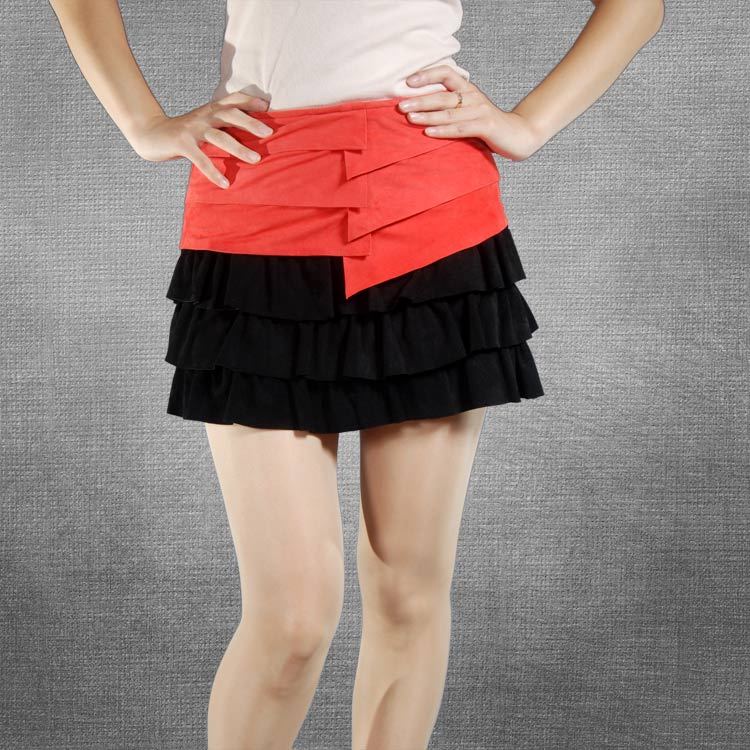 wholesale branded Sheepskin genuine leather bust skirt slim hip leather skirt genuine leather culottes fashion high quality