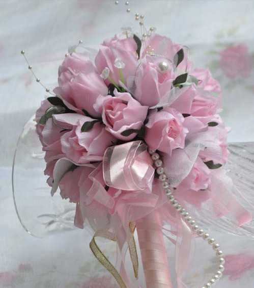 Wholesale Bride Holding Flowers Wedding Necessary Bouquet High Quality &100% Positive Feedback In Domestic Market/Free Shipping