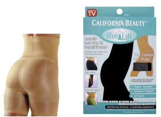 Wholesale California Beauty Slim N Lift/Slim Pants Body Shaper Beige and black 2pcs