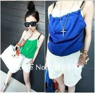 Wholesale Cheap Fashion New Arrive Korean Style blue/green Elegant Off-Shoulder Jumpsuit women Siamese trousers