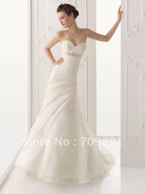Wholesale Cheap Wedding Gowns Shop-Sweetheart Sweep/Brush Train Wedding Dresses weddingdresses602540