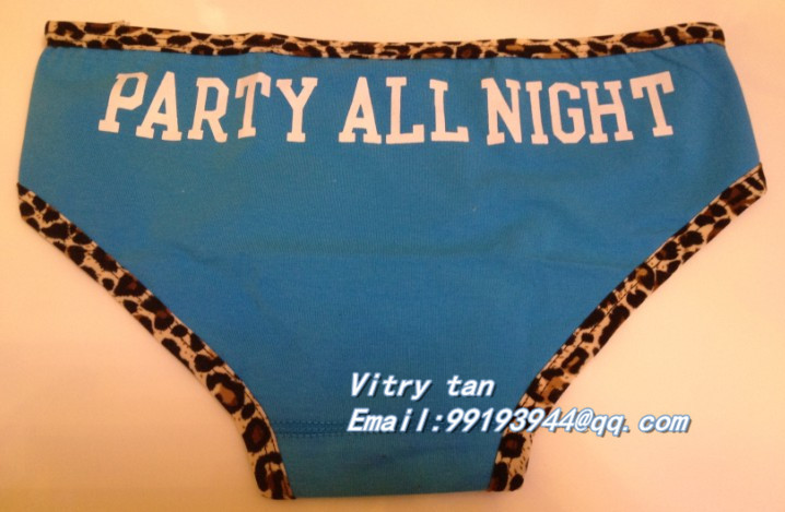 Wholesale Cotton panties, Cotton underwear ladies underwear Magic Pink Ladies Leopard Underwear -- White Free shipping