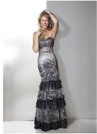 Wholesale - Custom Made!2012 New Sexy Sweetheart Lace Exquisite Beading Prom Dresses 11174e